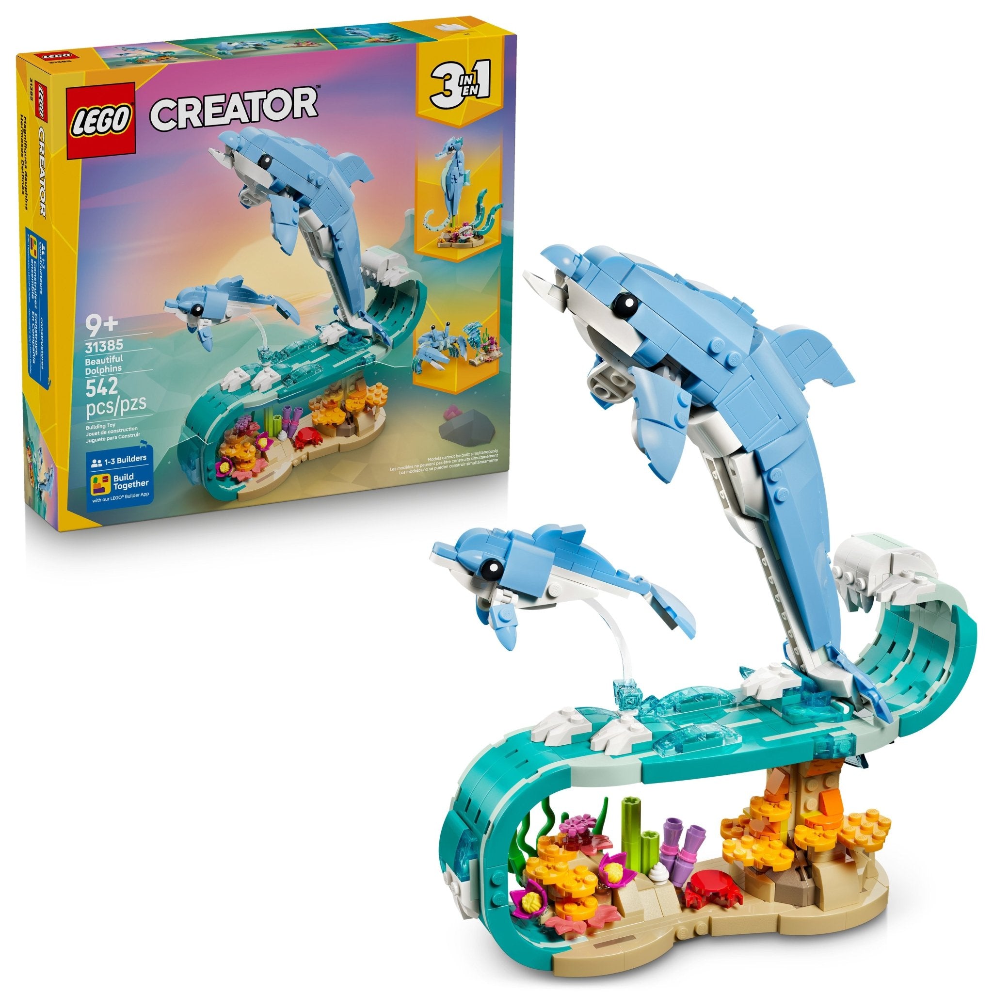 LEGO® Creator LEGO® Sea Animals: Beautiful Dolphins 31385 — Set