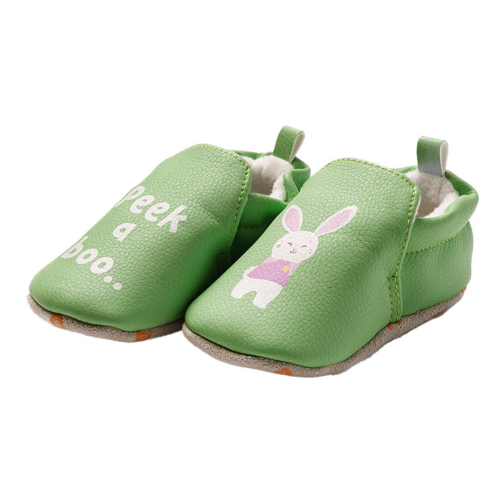 Ms.Rachel Baby Slippers MRF24FW00 - Green / 18-24m — Print - Image 8