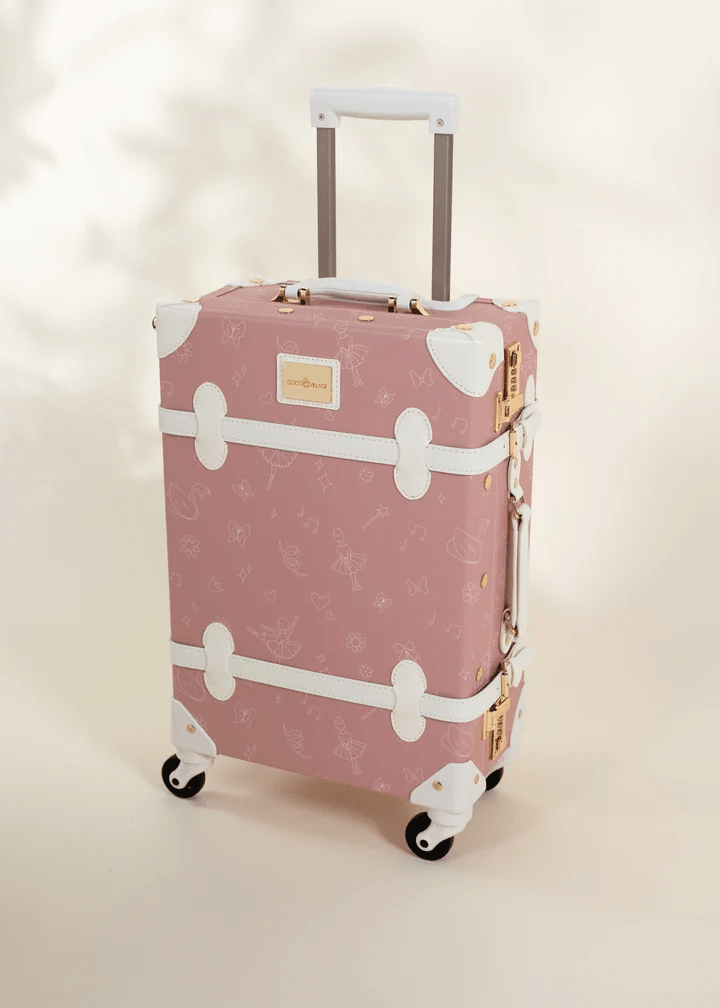 Coco Village Vegan Leather CarryOn Suitcase Ballerina — Tray