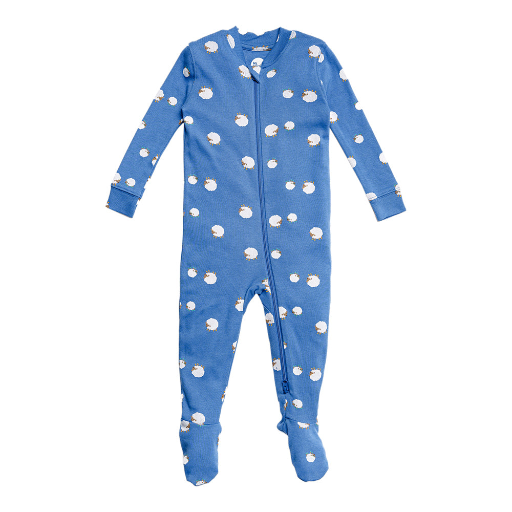 Ms.Rachel Sleeper MRF24SL01 - Blue Sheep / 12-18m — Diaper - Image 16