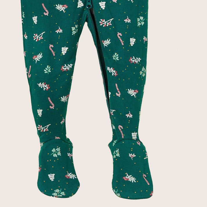 rise little earthling Holiday Sleeper BUHSL00 - Dark Red / 12-18m — Diaper - Image 3