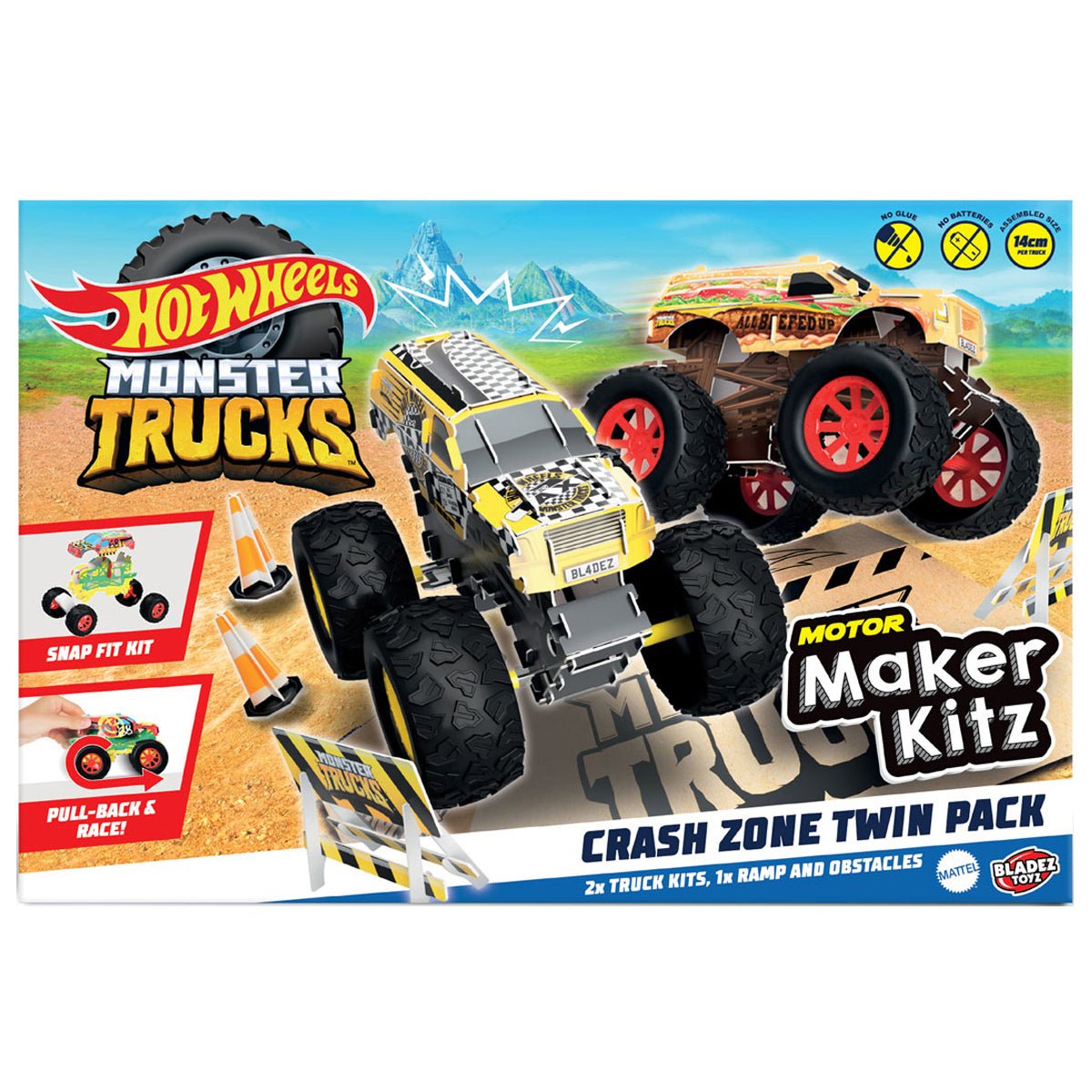 Hot Wheels Monster Trucks Crash Zone Twin Pack — Art