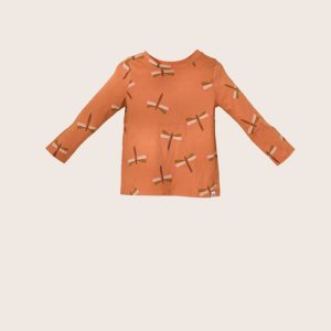 rise little earthling Long-Sleeve Shirt - Light Pink All-Over-Print / 4-5y