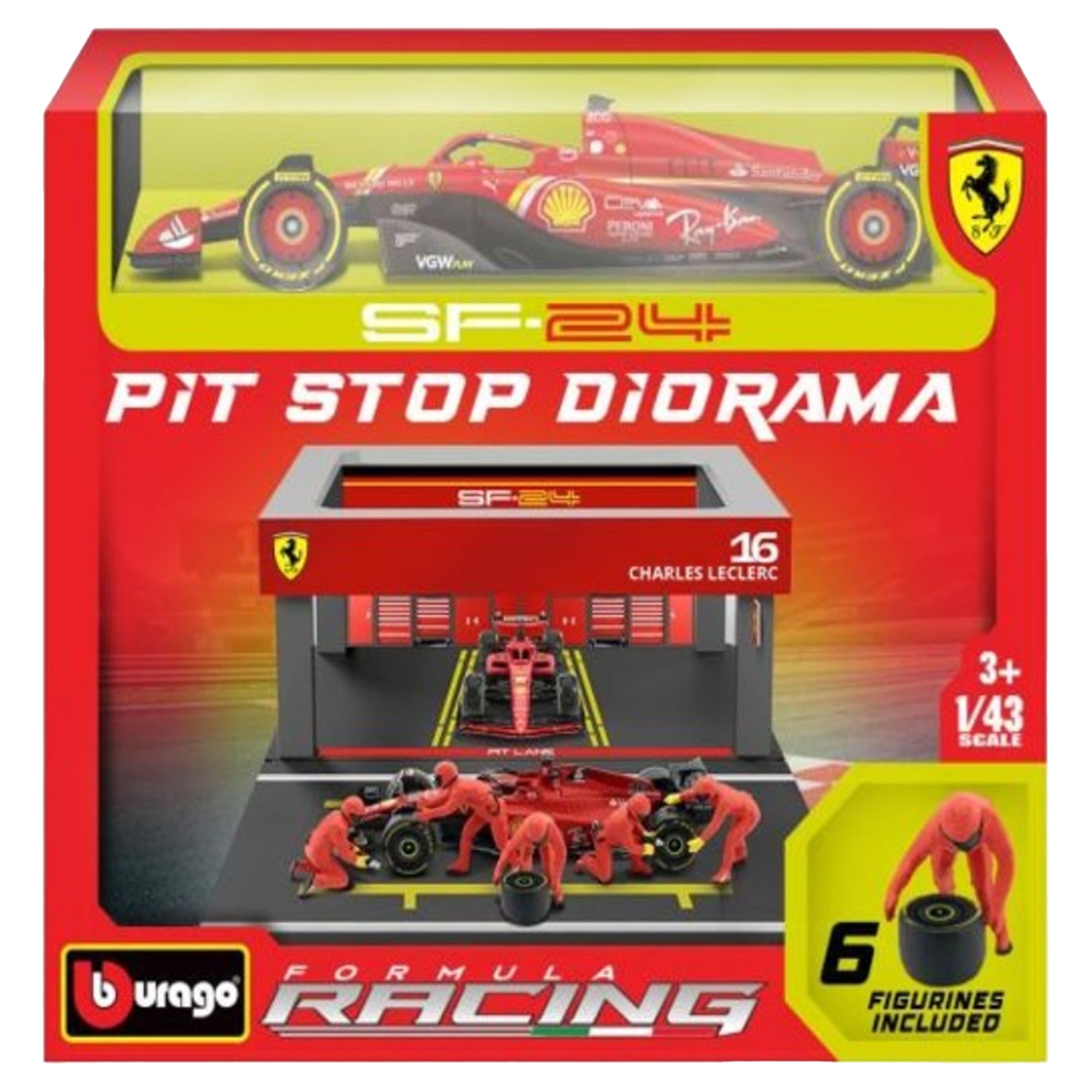1:43 Ferrari Formula Pit Pass - SF-24 — Vehicle