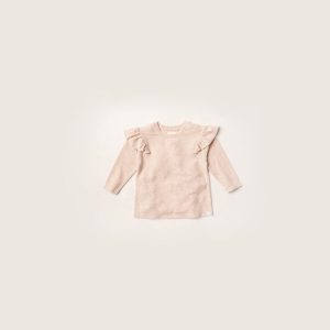 Rise Little Earthling Soft Ruffle Tee Oatmeal - Oatmeal / 12-18m — Catalog Product