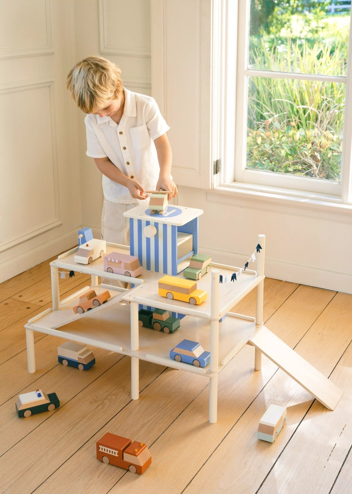 Coco Village Oversized Wooden Parking Garage Playset — Toy - Image 2