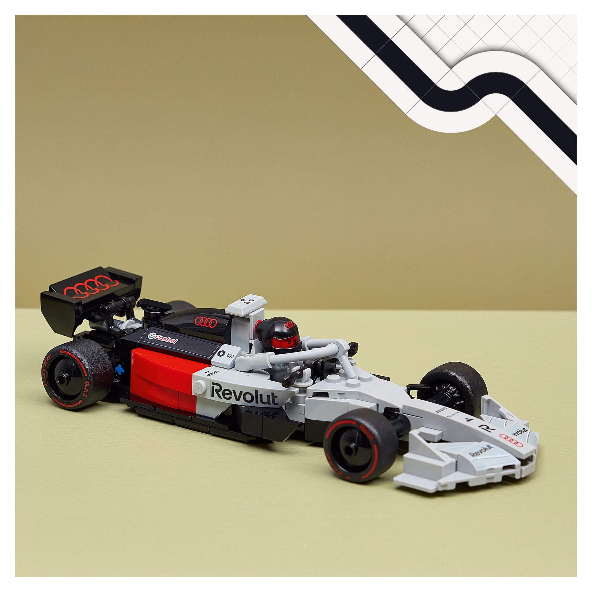 LEGO® Formula 1 LEGO® Speed Champions Audi Revolut F1 Team R26 Race Car 77259 — Can - Image 3