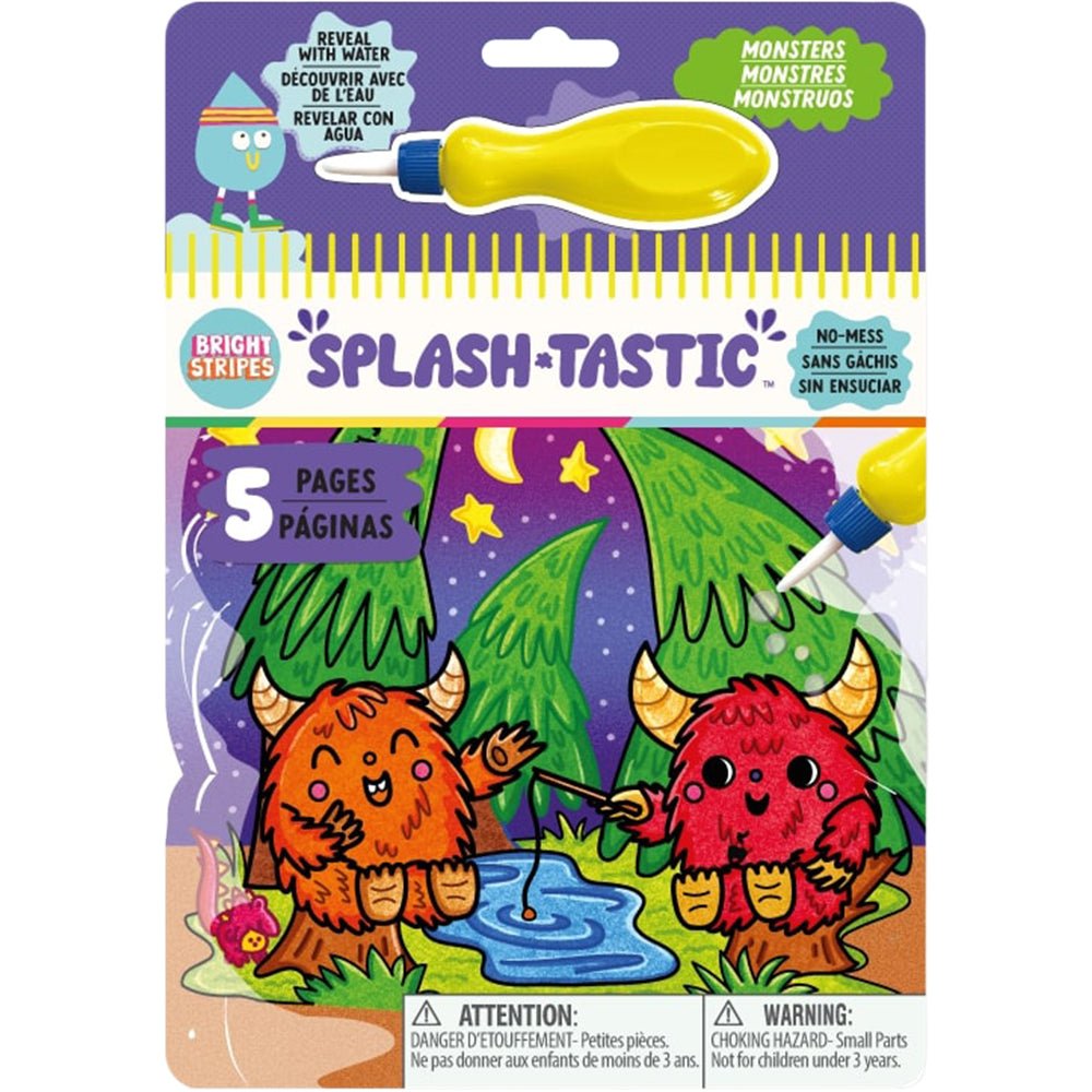 Bright Stripes Splash-Tastic Monsters — Art