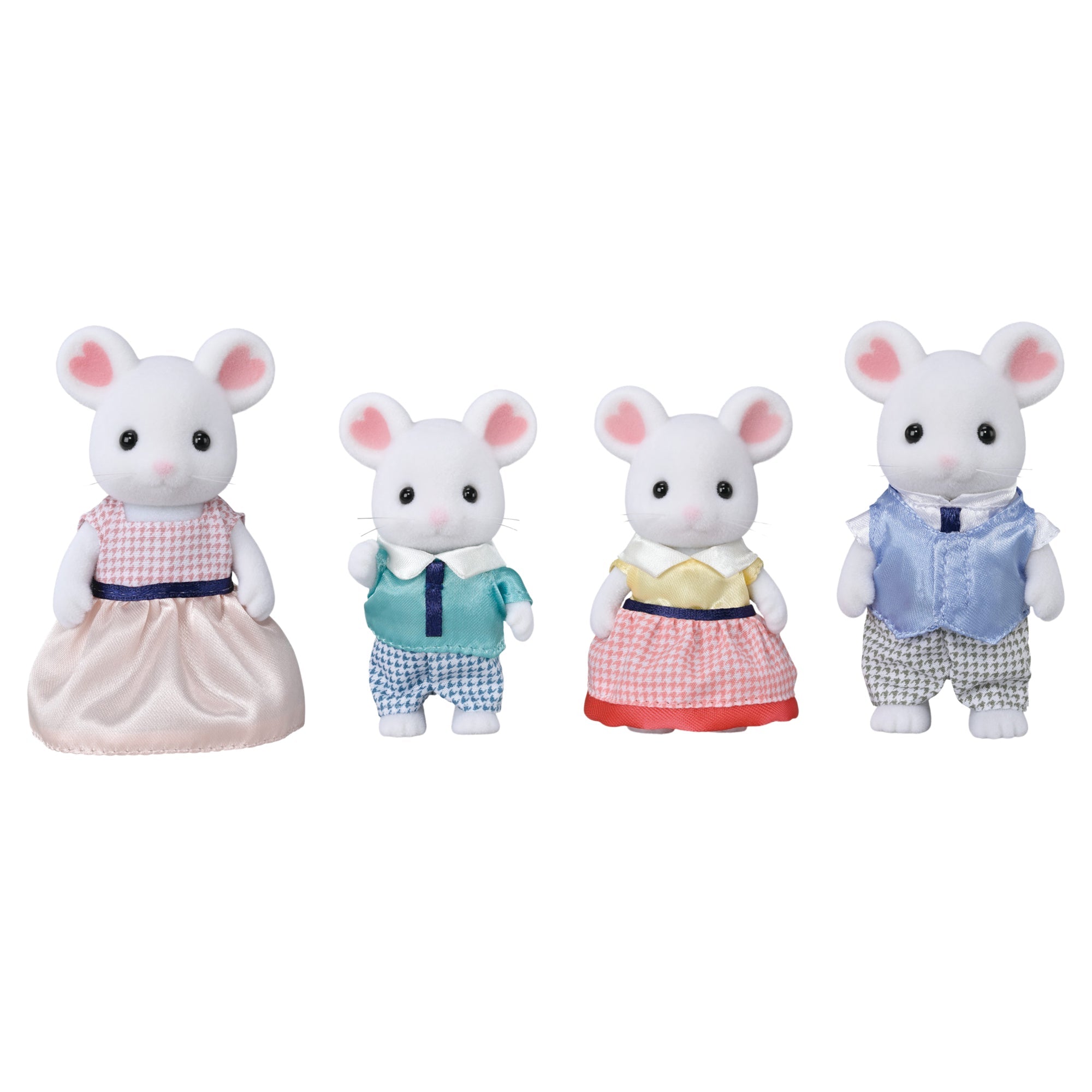 Calico Critters Marshmallow Mouse Family — Doll