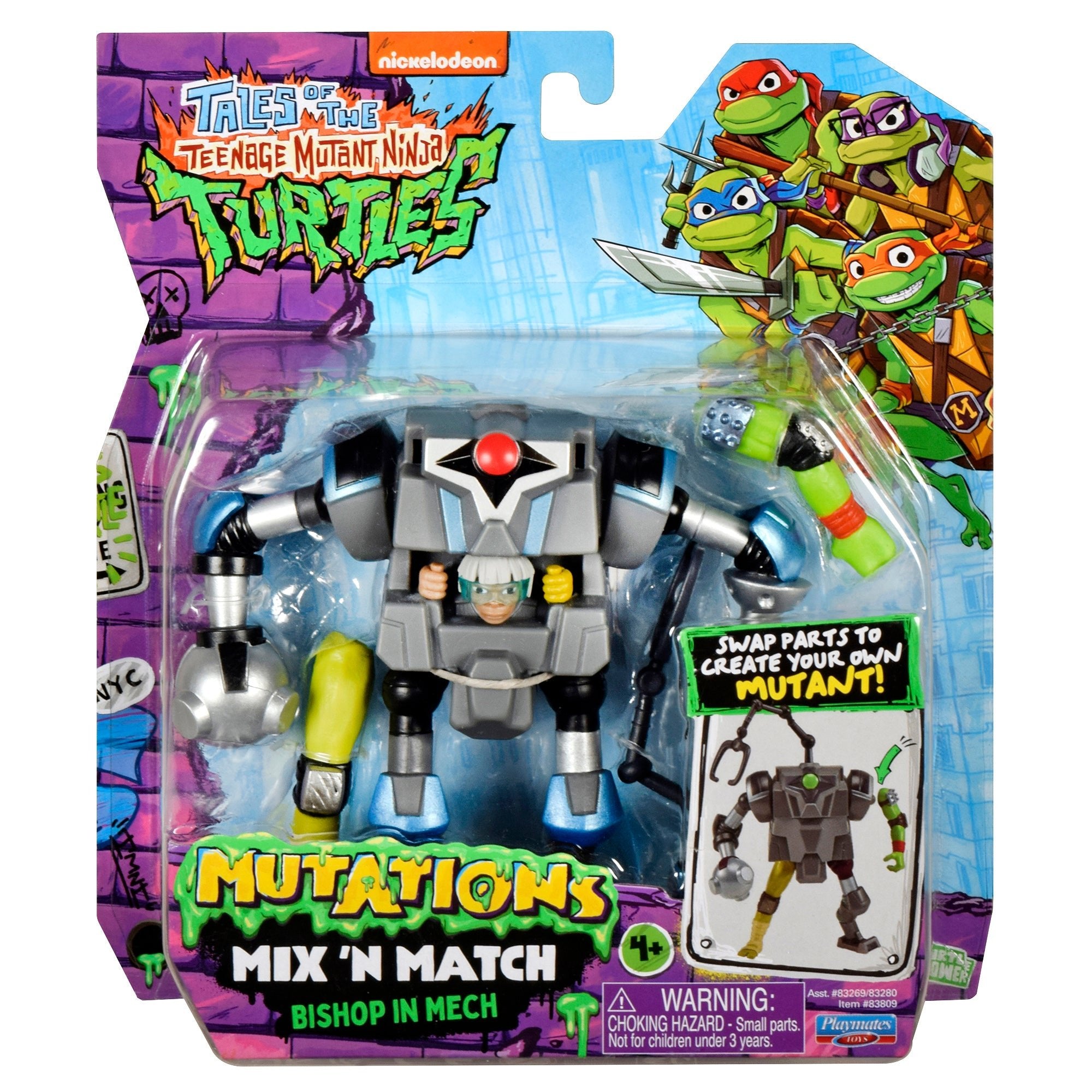 Teenage Mutant Ninja Turtle TV Mix N Match Bishop In Mech — Figure