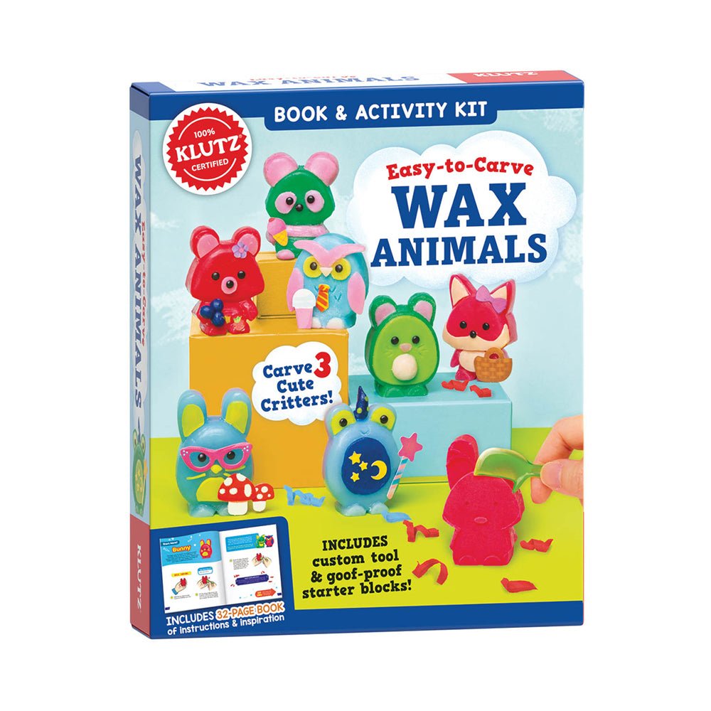 Klutz Easy-to-Carve Wax Animals — Book