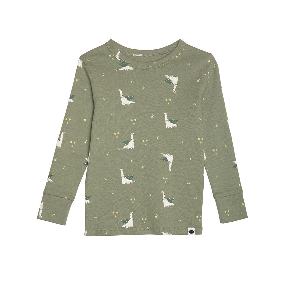 rise little earthling Long Sleeve 2 Piece Sleep Set TGFSL00 - Green Dino / 2y - Image 16