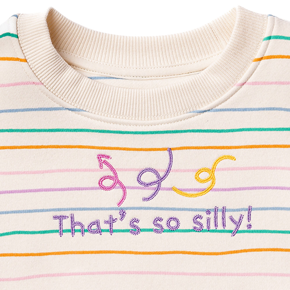 Ms.Rachel Sweatshirt - Blue Stripe / 18-24m - Image 6
