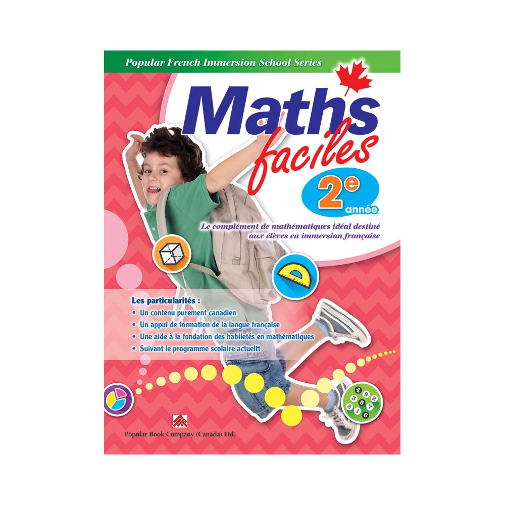 French Immersion Series: Maths faciles Grade 2 — Book