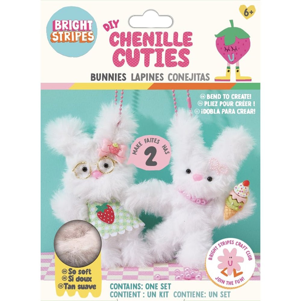 Bright Stripes DIY Chenille Cuties Bunny Babe — Art