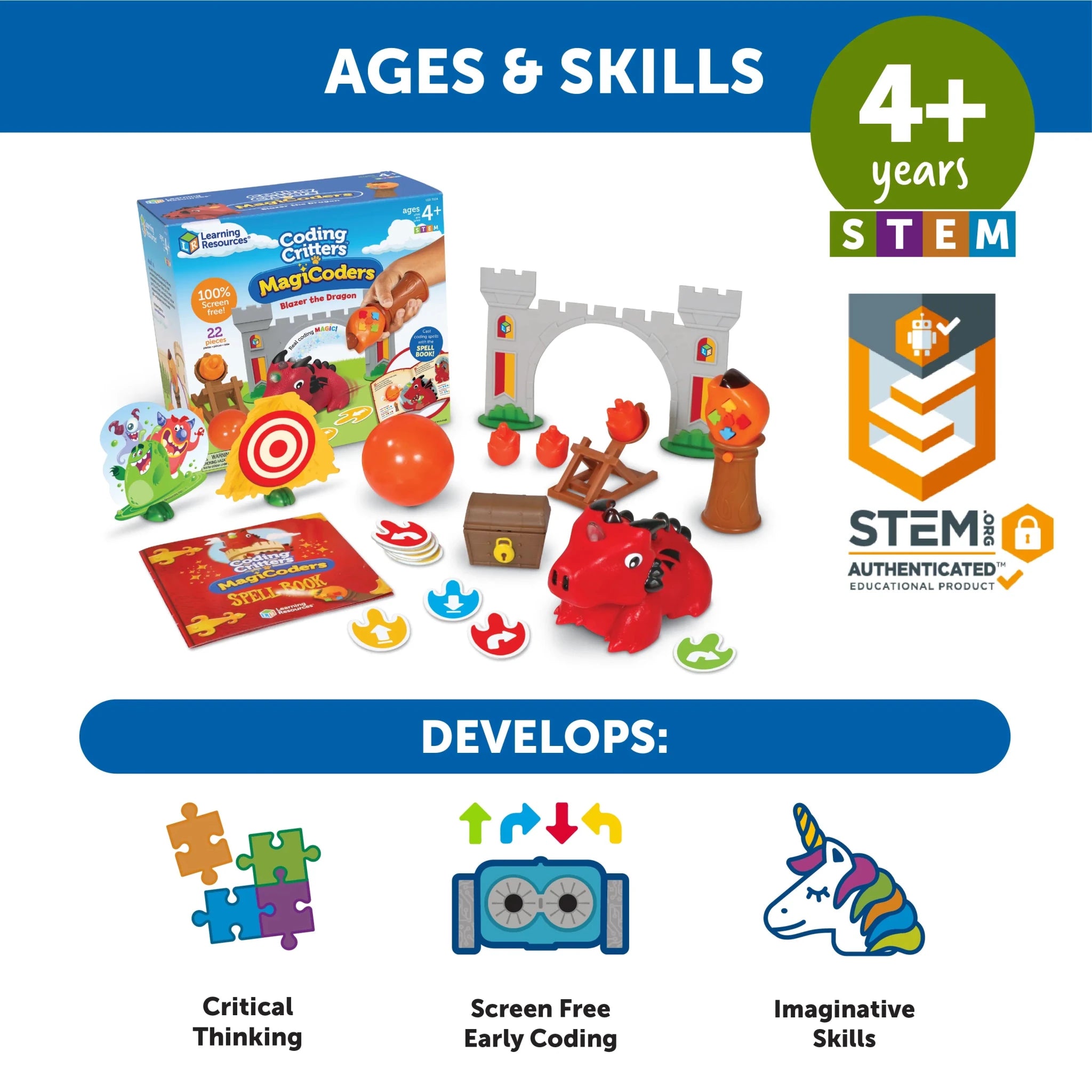 Learning Resources Coding Critters® MagiCoders: Blazer the Dragon — Book - Image 5