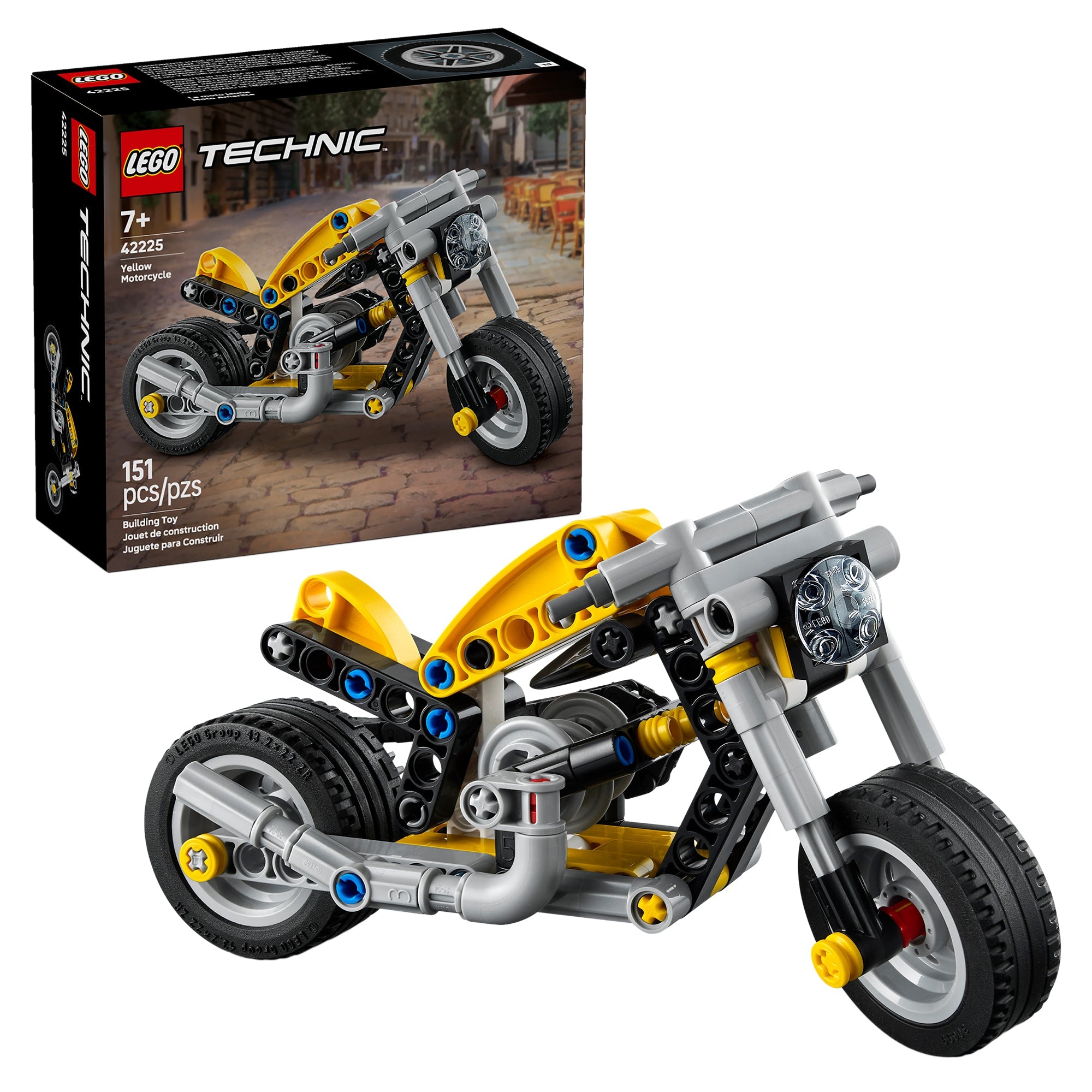 LEGO® Technic Yellow Motorcycle 42225 — Toy