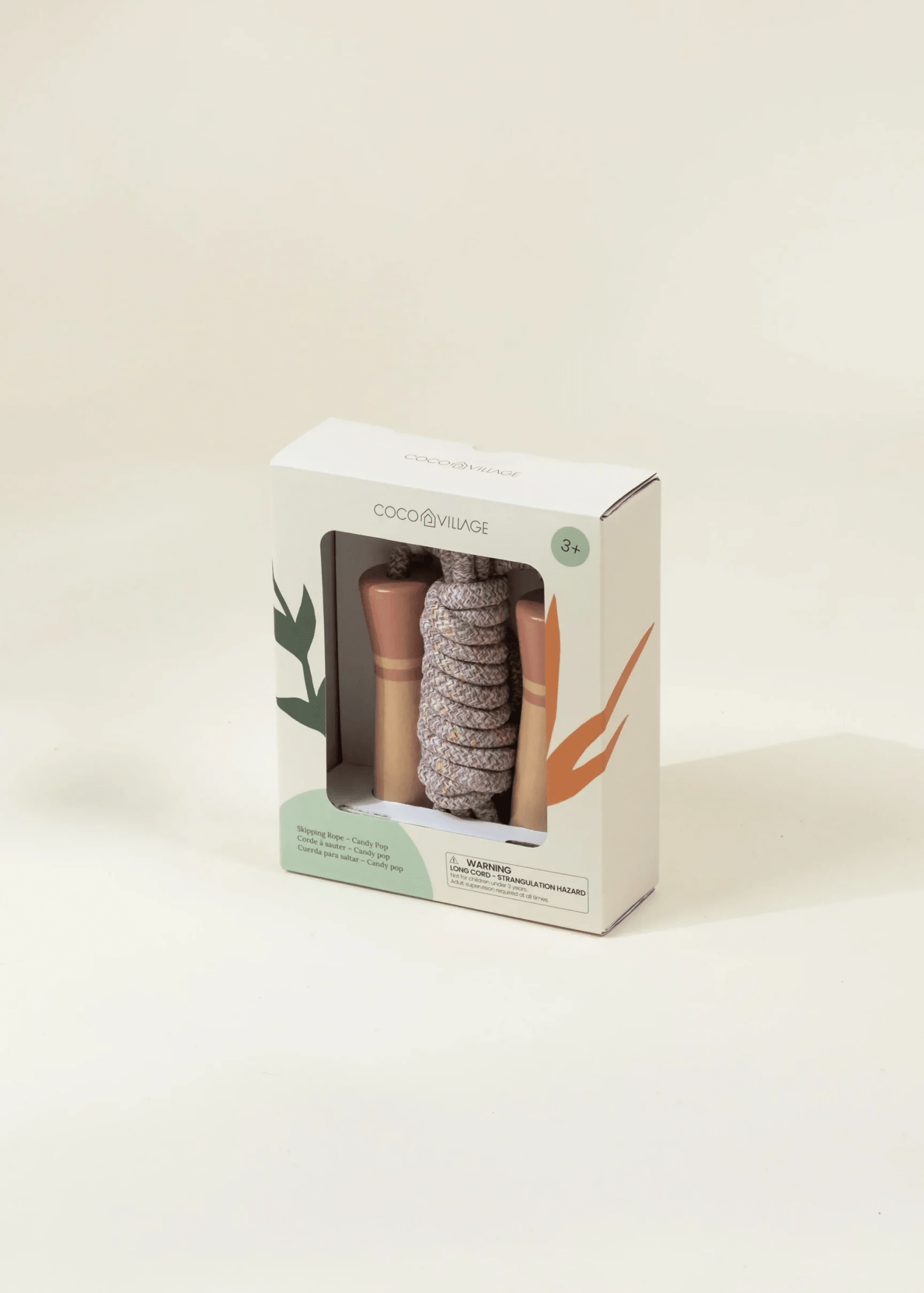 Coco Village Wooden Handle Skipping Rope – Candy Pop — Box