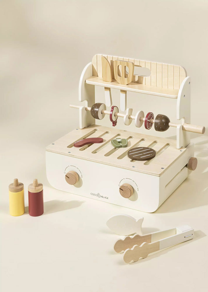 Coco Village Wooden Barbecue Playset and Accessories — Toy