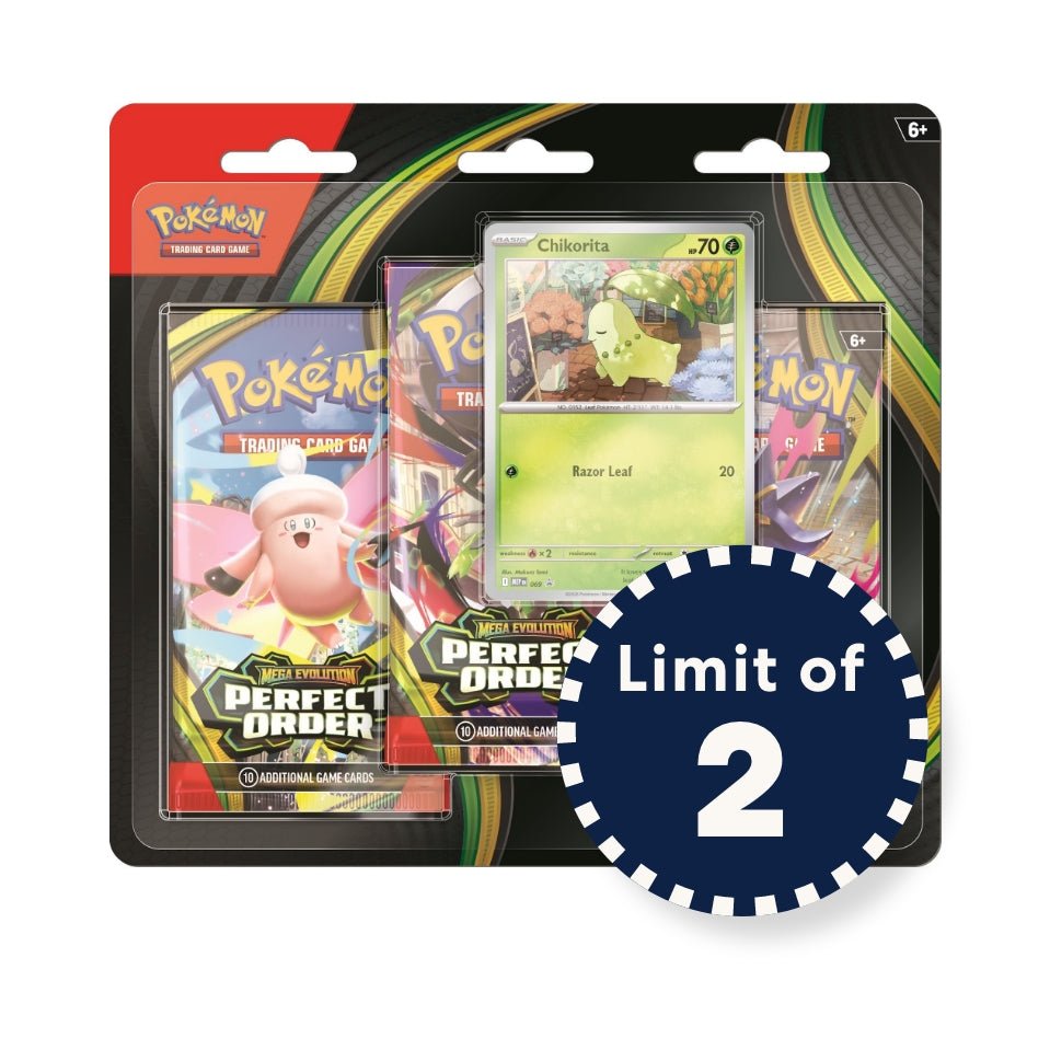 Pokémon TCG: Mega Evolution - Perfect Order 3-Booster Blister I Limit 2 per customer — Catalog Product