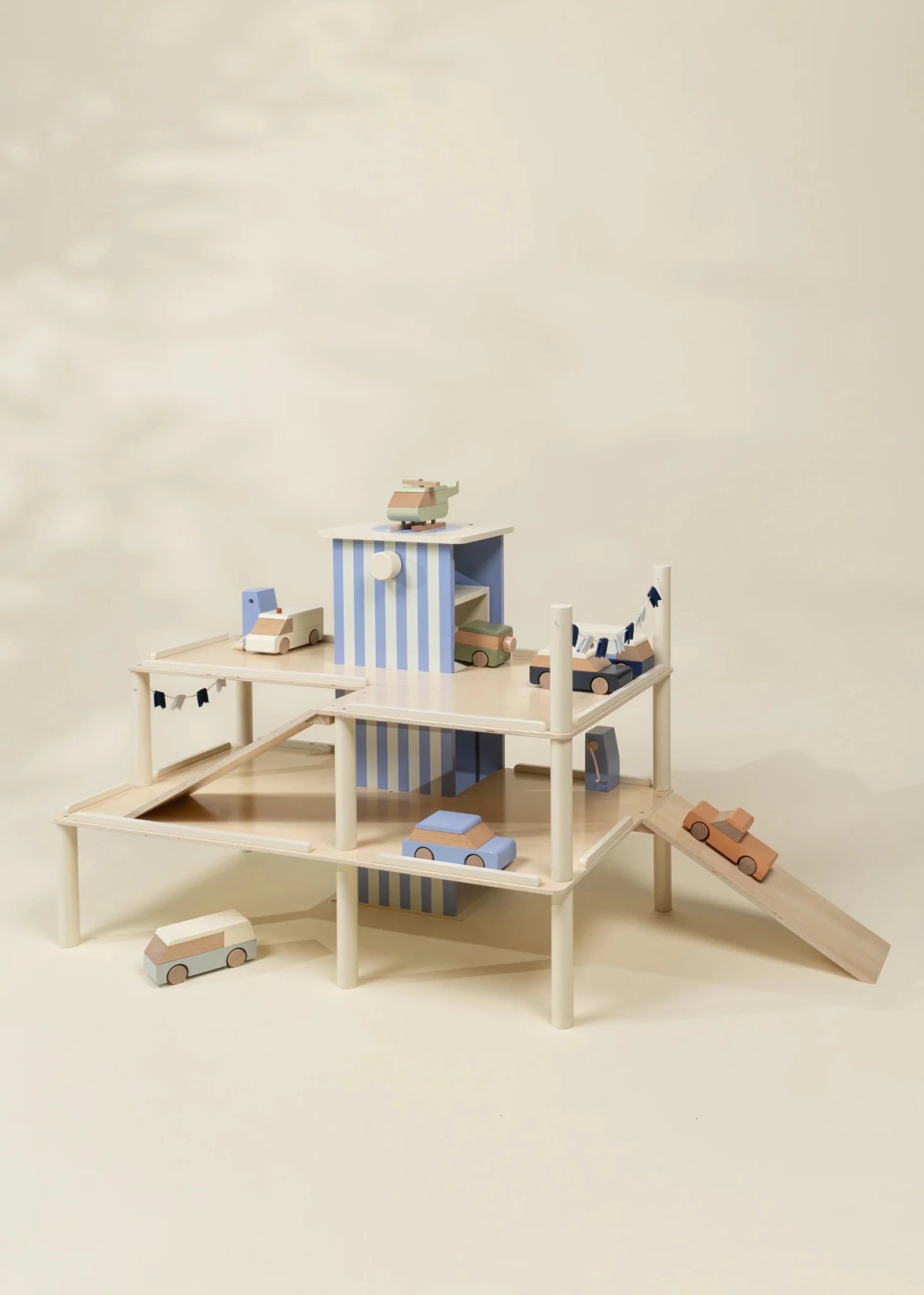 Coco Village Oversized Wooden Parking Garage Playset — Toy
