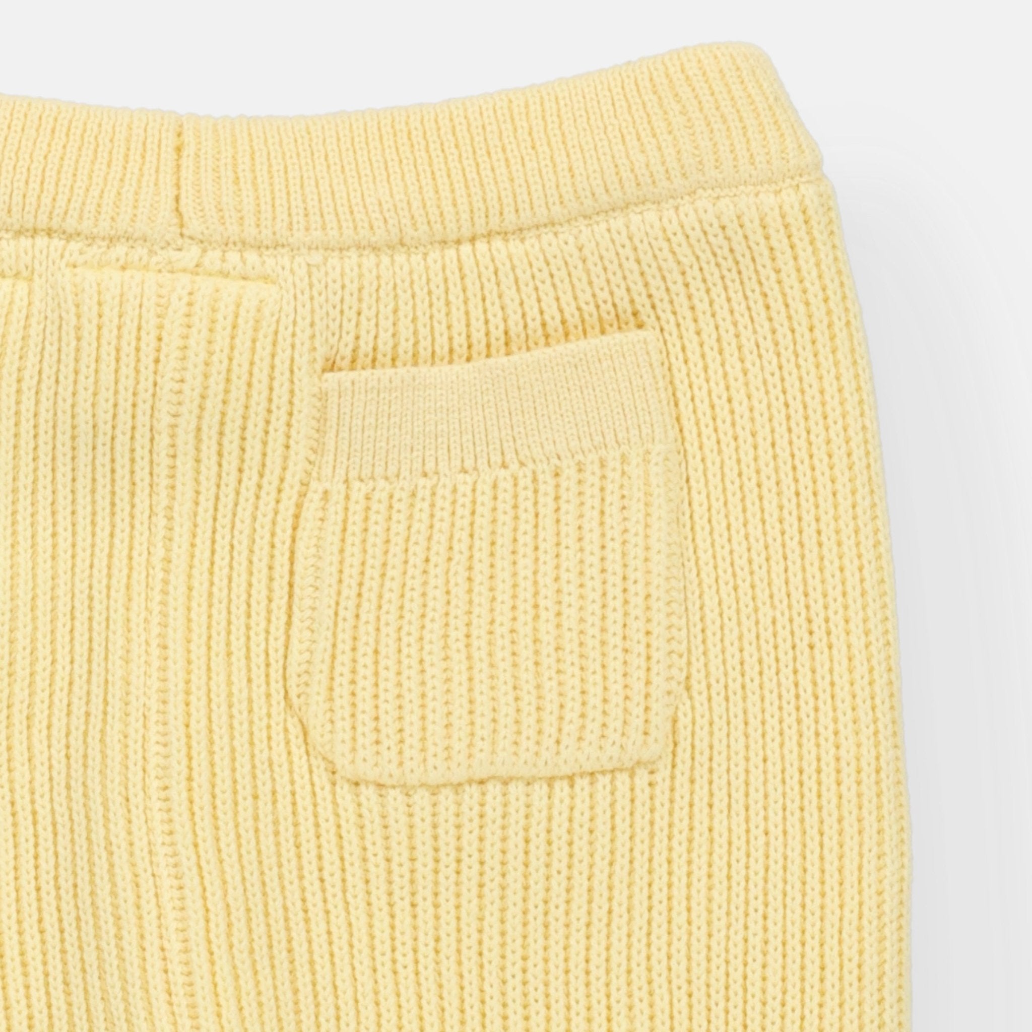Rise Little Earthling Rib Knit Jogger - Yellow / 0-3m — Pant - Image 4