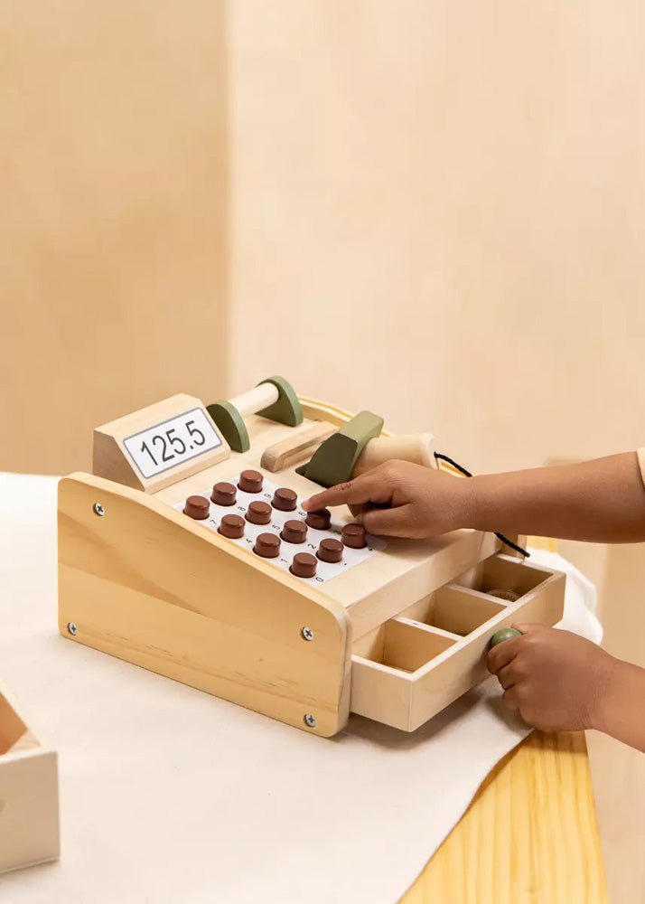 Coco Village Wooden Cash Register — Set - Image 3