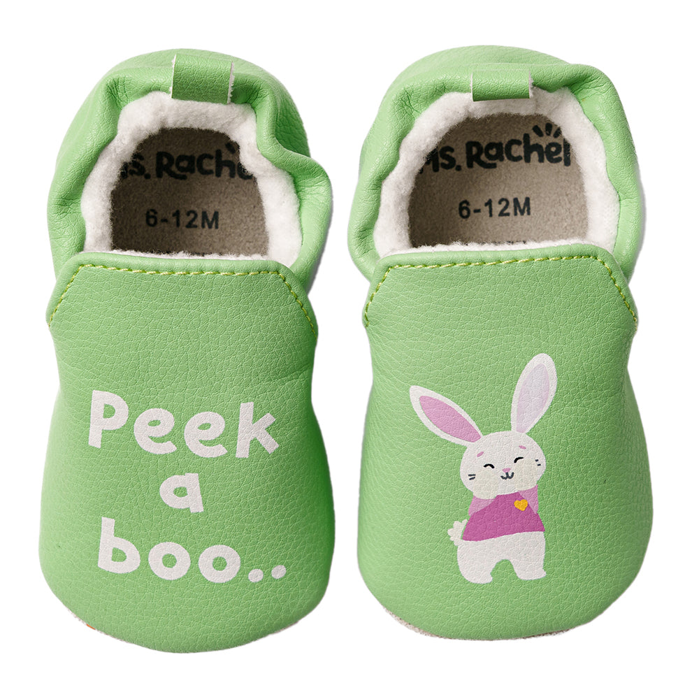 Ms.Rachel Baby Slippers MRF24FW00 - Green / 18-24m — Print - Image 7