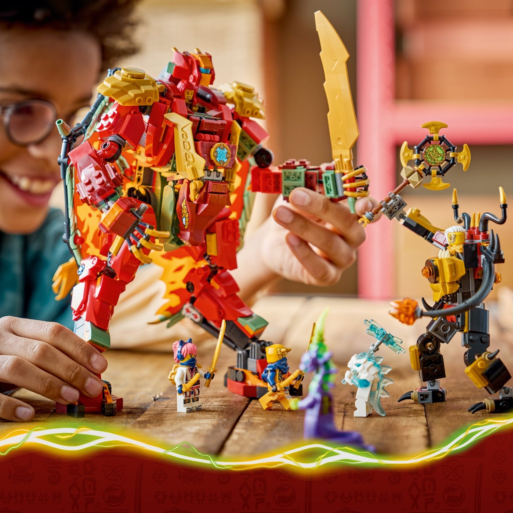 LEGO® NINJAGO Wyldfyre's Transforming Dragon Mech 71868 — Toy - Image 5