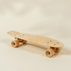 Coco Village Kids’ Pintail Cruiser Skateboard–Grapefruit Marble — Helmet