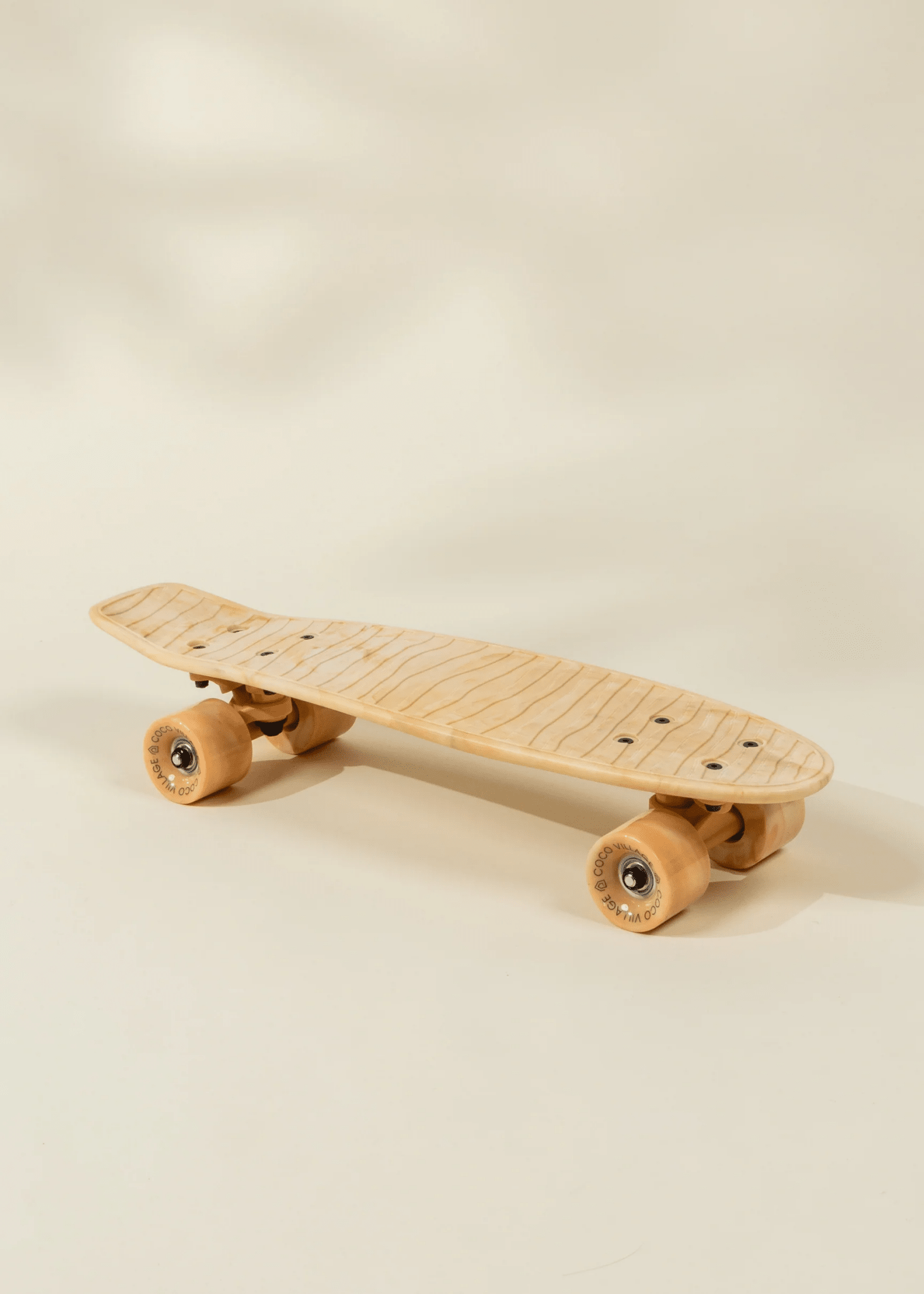 Coco Village Kids’ Pintail Cruiser Skateboard–Grapefruit Marble — Helmet