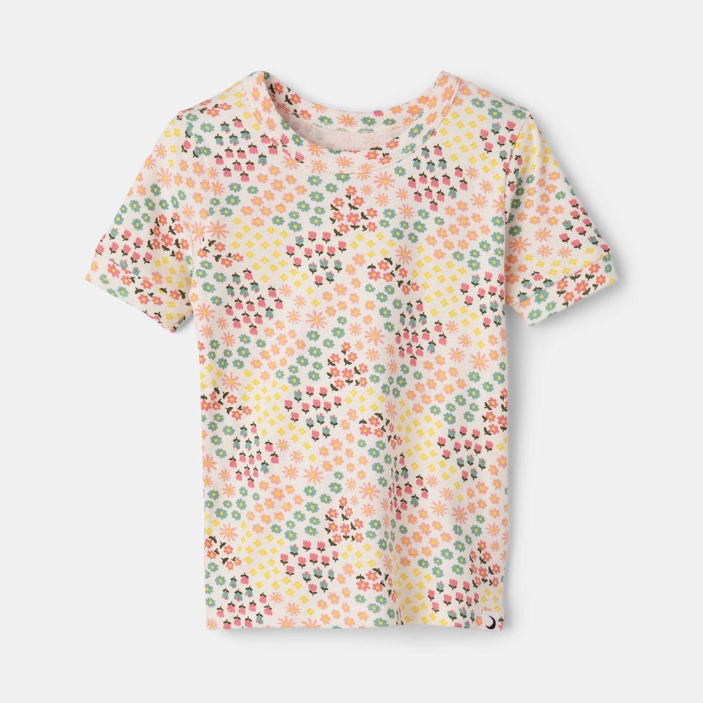 rise little earthling Short Sleeve Sleep Set - Grey Rainbow / 3y - Image 2