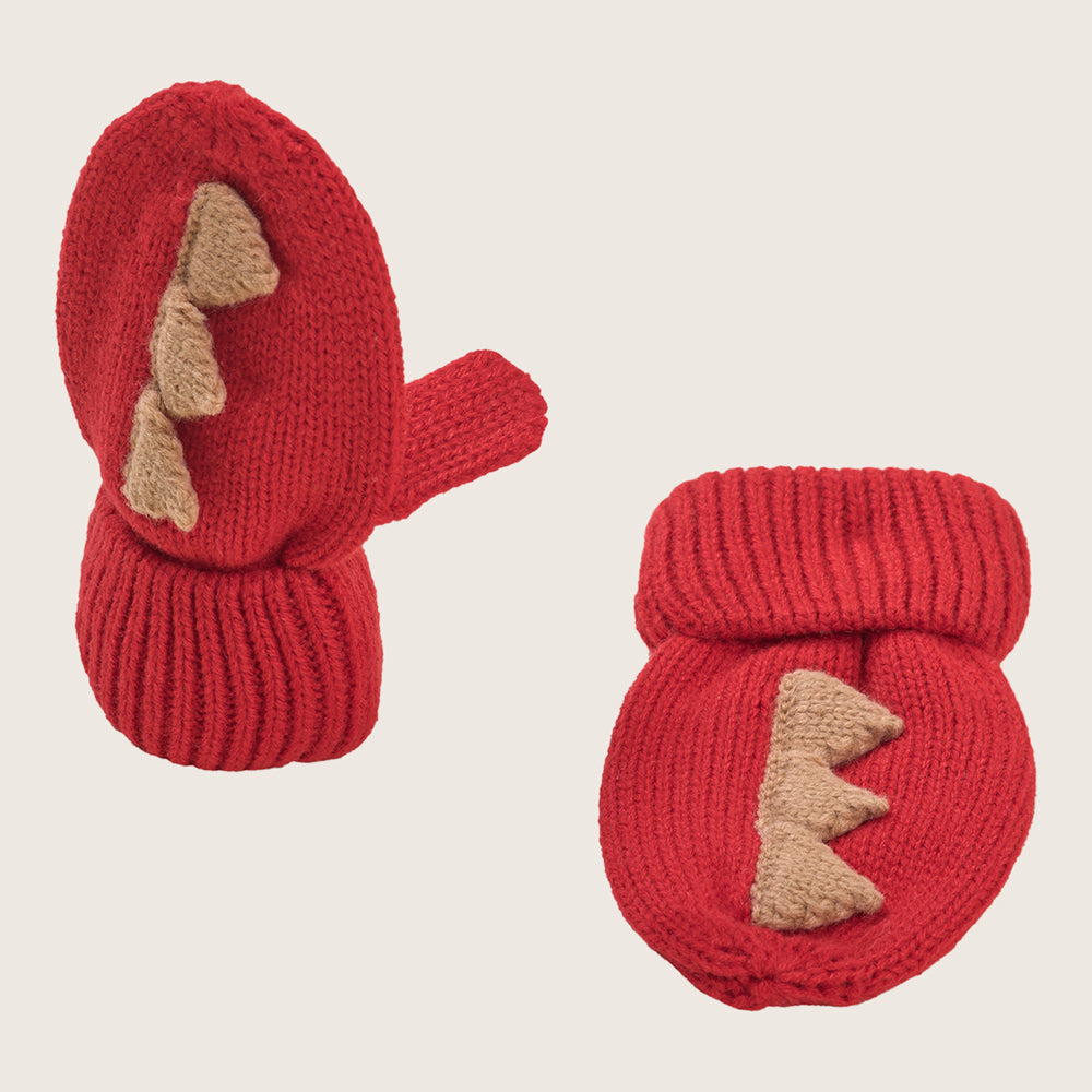 rise little earthling Knit Dino Mitts — Catalog Product - Image 3