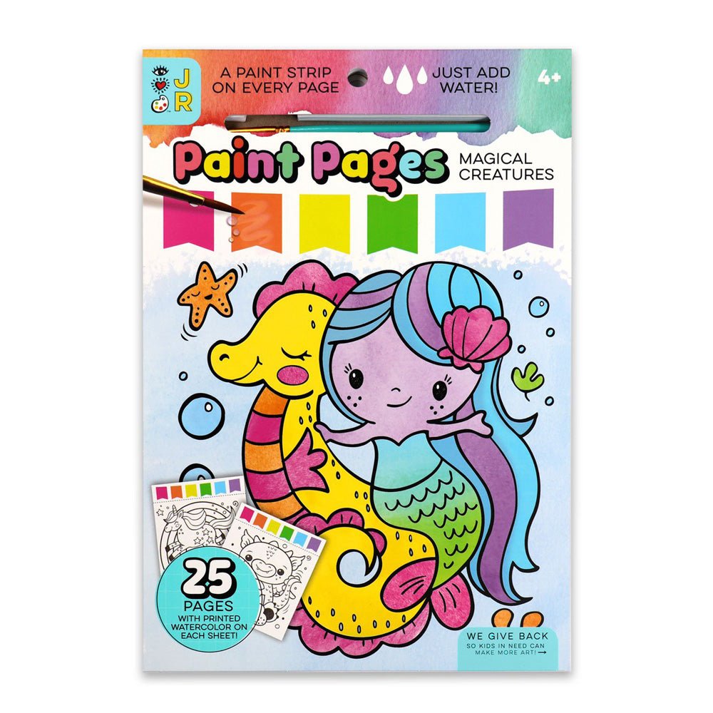 Bright Stripes Paint Pages: Magical Creatures — Art