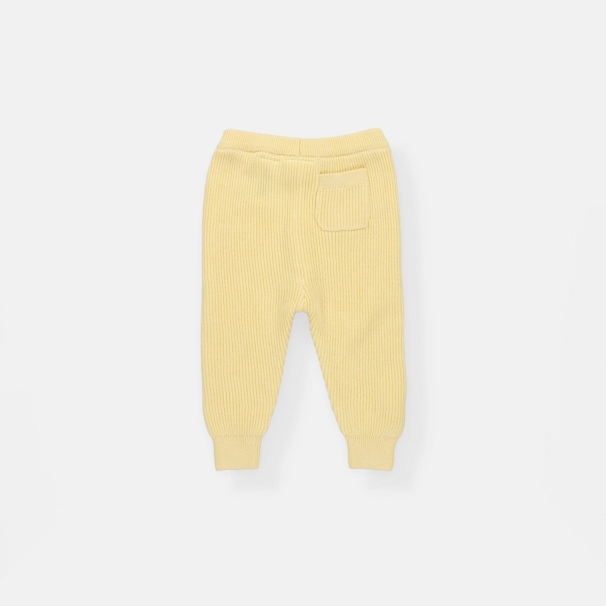 Rise Little Earthling Rib Knit Jogger - Yellow / 0-3m — Pant - Image 3
