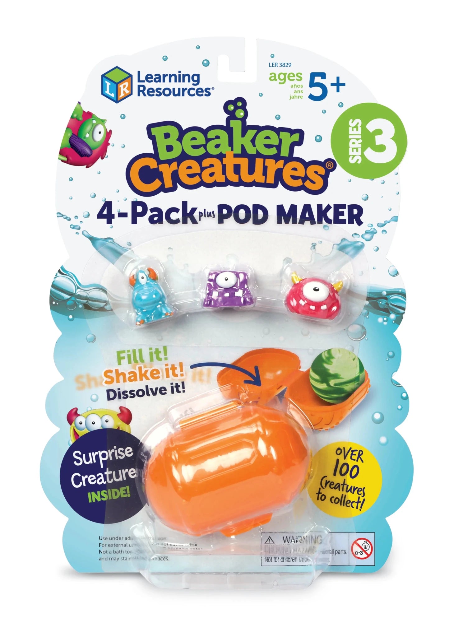 Learning Resources Beaker Creatures® 4-Pack plus Pod Maker, Series 3 — Poster