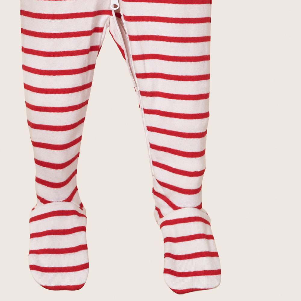 rise little earthling Holiday Sleeper BUHSL00 - Dark Red / 12-18m — Diaper - Image 14