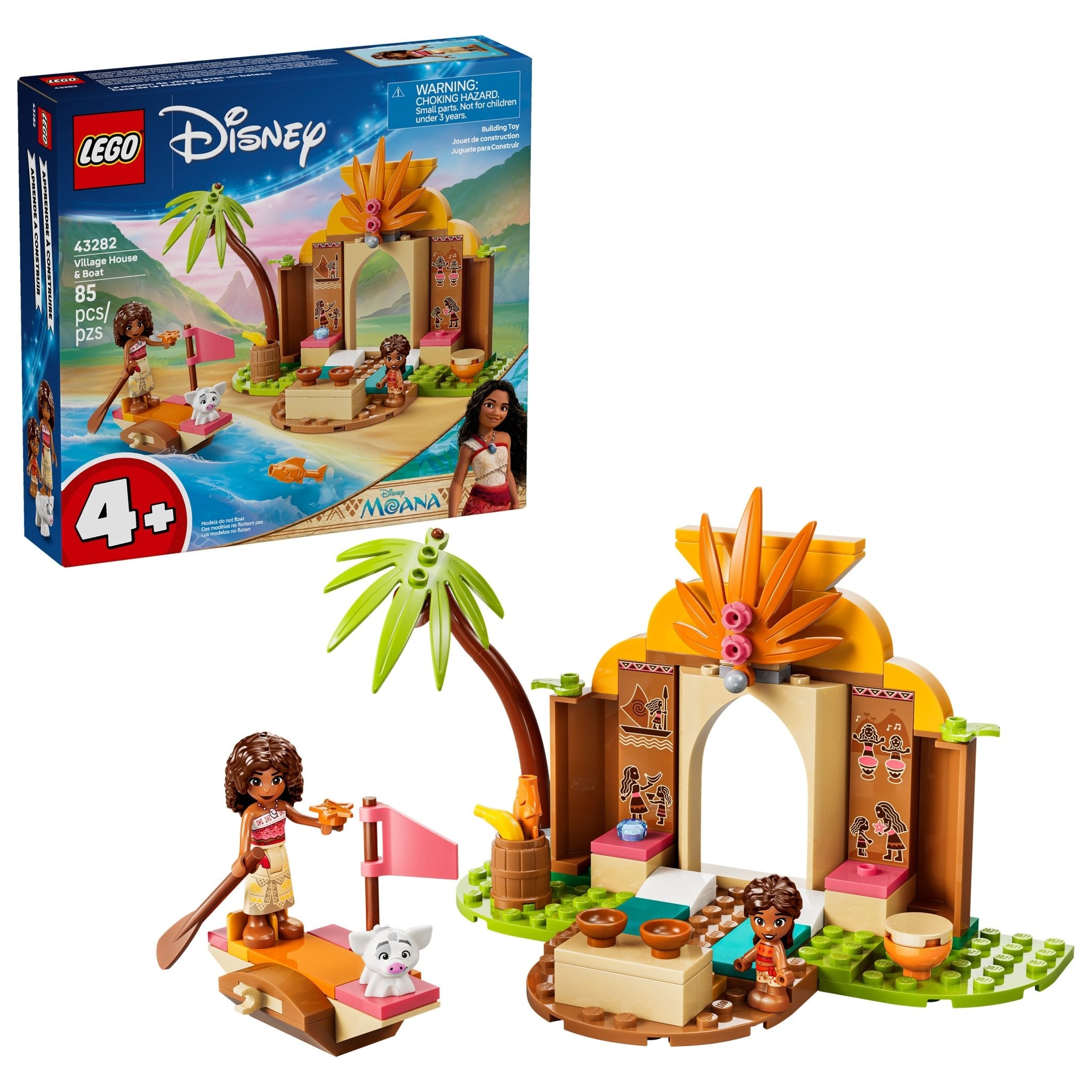 LEGO® Disney Princess LEGO® Disney Moana Village House & Boat 43282 — Toy