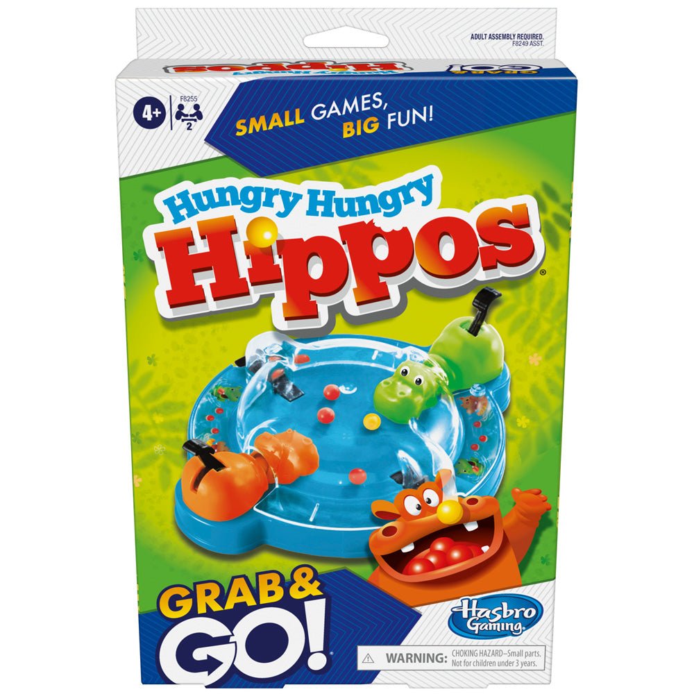 Hasbro Grab & Go Hungry Hungry Hippos — Game