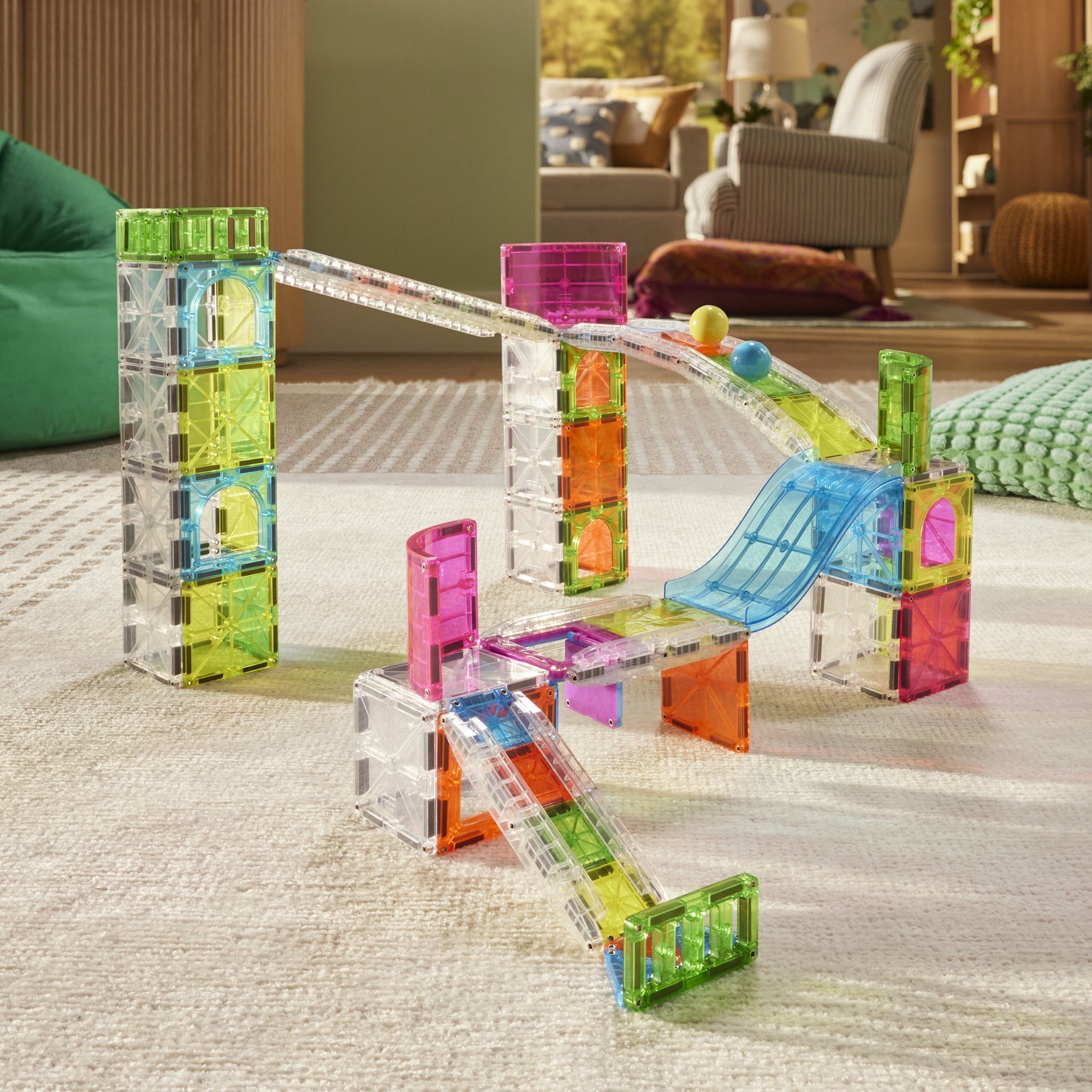 The Original MAGNA-TILES® Rail Racers Max 80-Piece — Set - Image 6