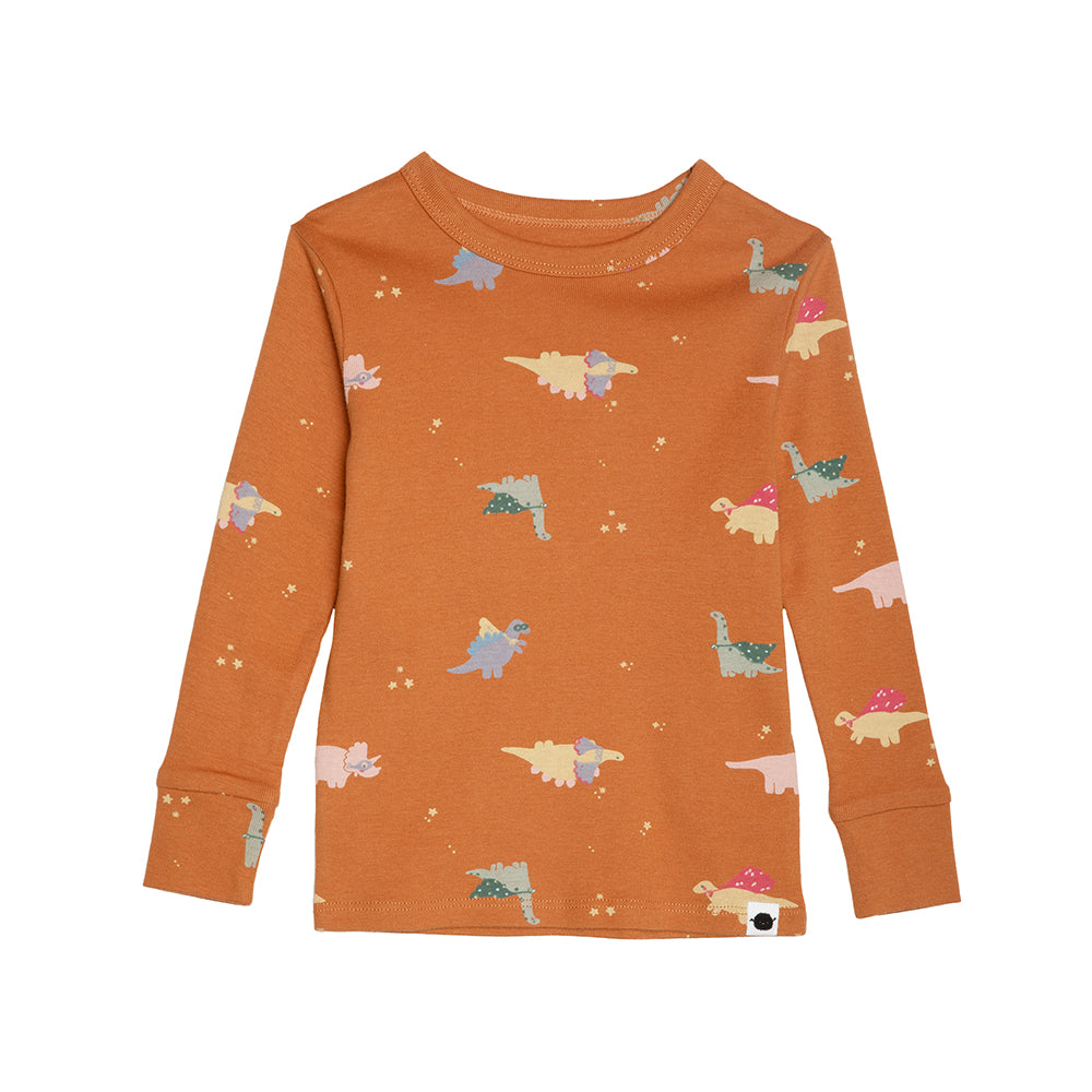 rise little earthling Long Sleeve 2 Piece Sleep Set TGFSL00 - Green Dino / 2y - Image 9