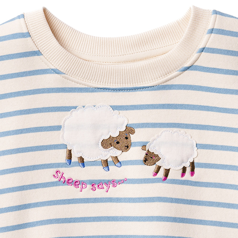 Ms.Rachel Sweatshirt - Blue Stripe / 18-24m - Image 12