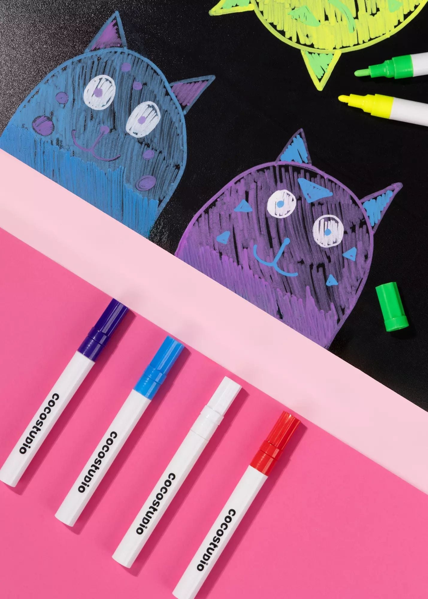 Coco Village Washable Liquid Chalk Markers (6 colors) — Art - Image 2