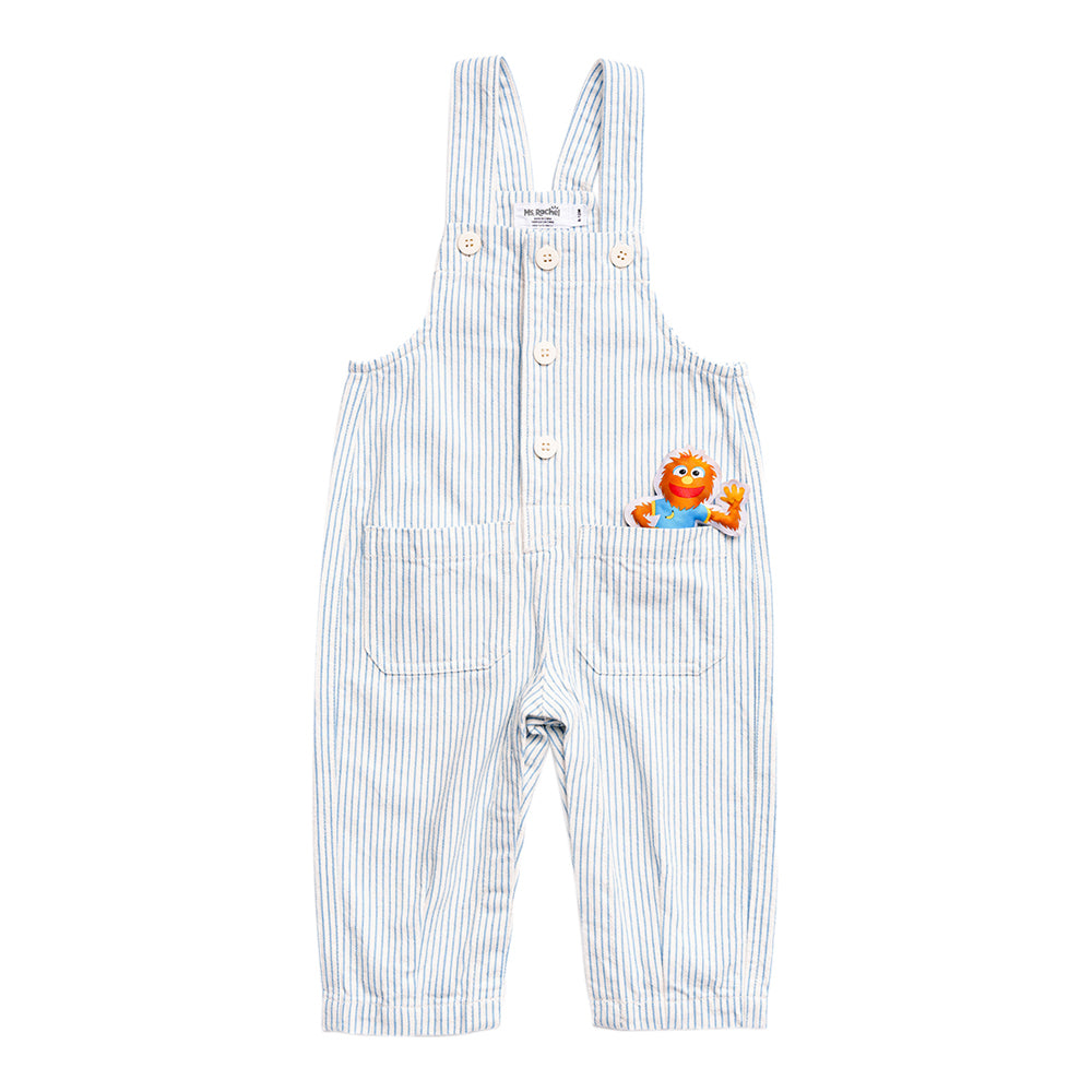 Ms.Rachel Signature Overall - Grey Stripe / 12-18m — Diaper - Image 7
