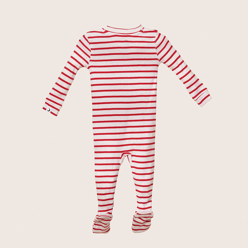 rise little earthling Holiday Sleeper BUHSL00 - Dark Red / 12-18m — Diaper - Image 15