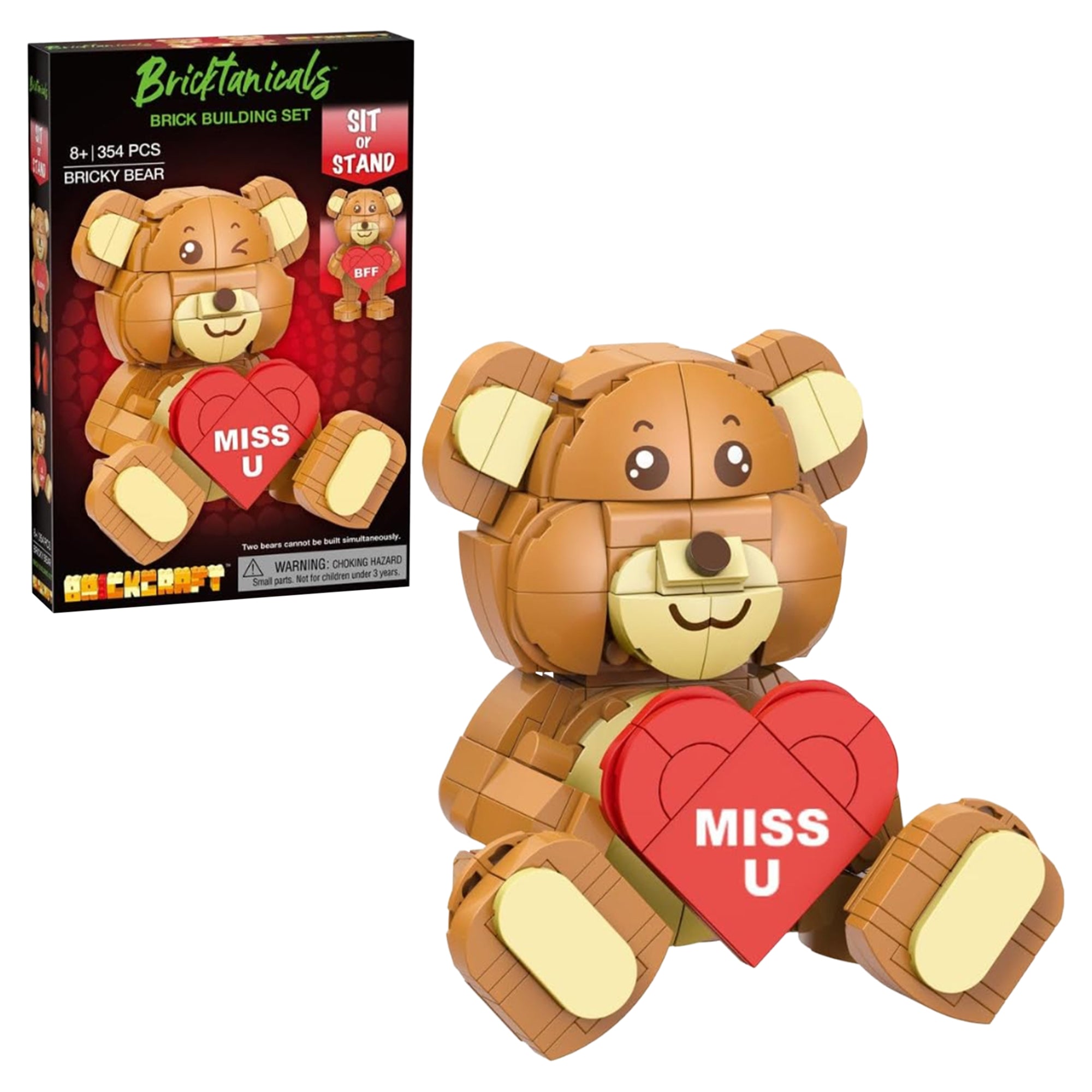 Brick Craft Bricktanicals For Brick Lovers Teddy Bear - 354 Pieces — Set