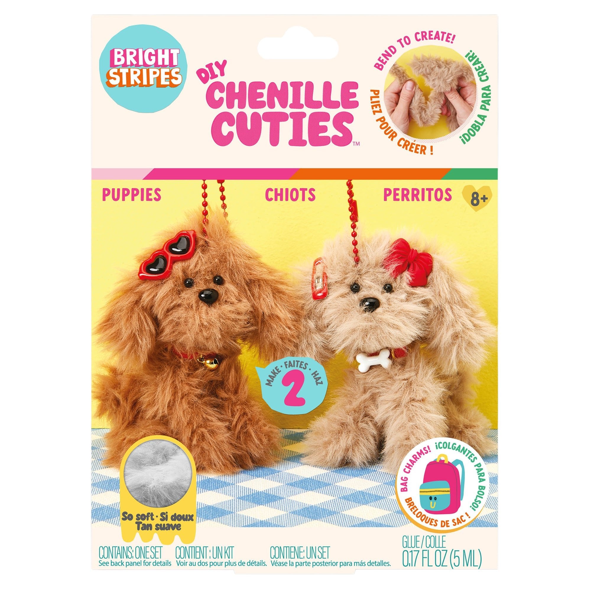 Bright Stripes DIY Chenille Cuties- Dogs — Art
