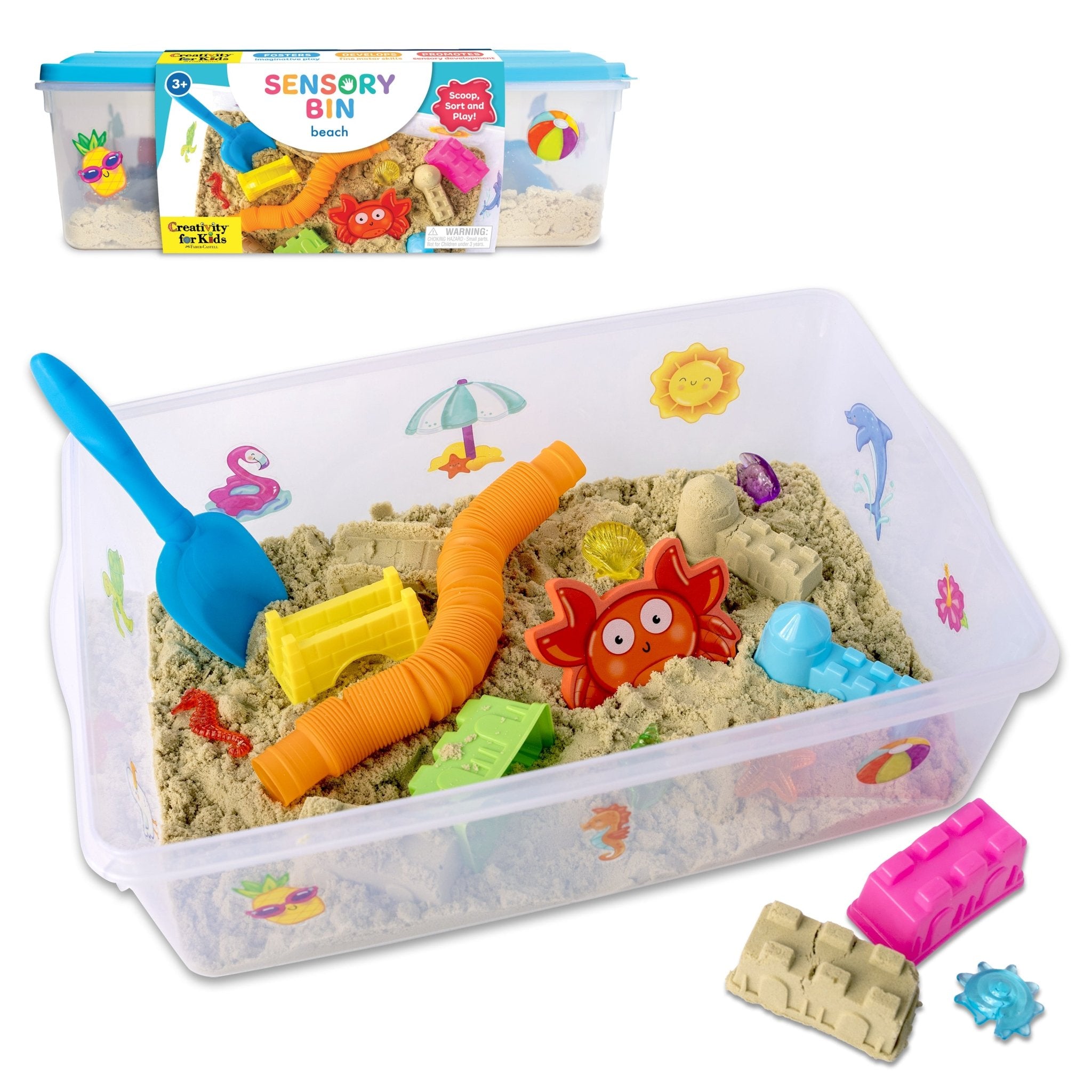 Creativity for Kids Sensory Bin Beach — Lid - Image 2