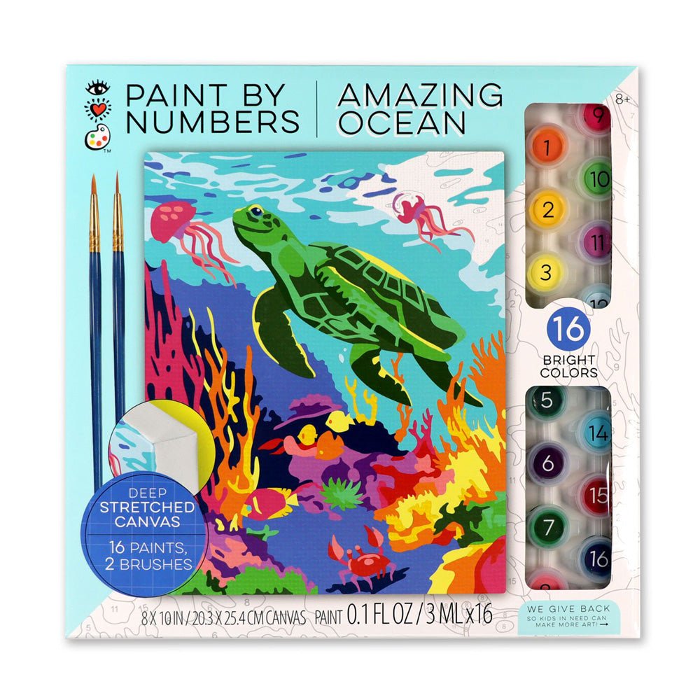 Bright Stripes iHeartArt Paint By Numbers- Amazing Ocean — Art