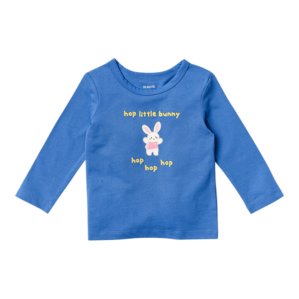 Ms.Rachel Long Sleeve Tees - Dark Blue / 2-3y — Shirt